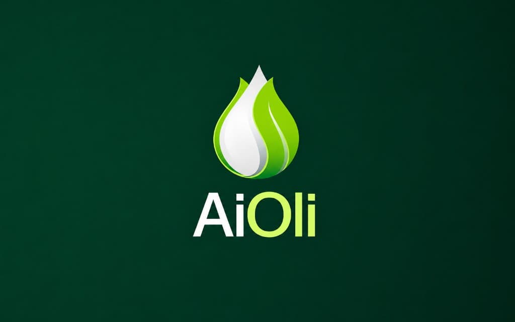 AiOli crypto wallet platform brand mark on a dark green field
